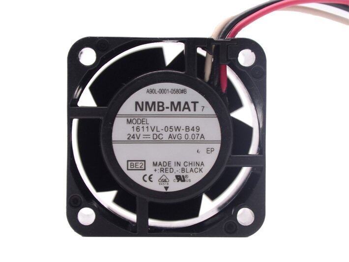 1611VL-05W-B49 A90L-0001-0580 #8 40*40*28 Mm DC 24 V Rata-rata 0.07 Awaterpoof Penggemar-Internasional