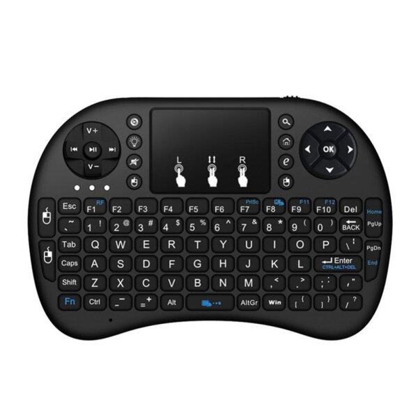 2.4G Wireless Rechargeable Air Mouse Mini Keyboard (Black) Malaysia
