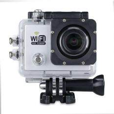 2.0" LTPS LCD 1080P 14MP H.264 30M Waterproof Real-time WIFI Helmet Sport Action Video Camera (White)