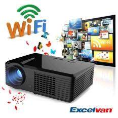 2500 Lumens Android 4.4.2 WIFI HD 1080P LED AV HDMI TV Home Theater Projector