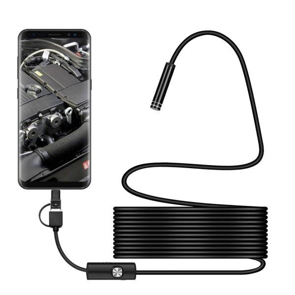 3in1 Android USB Type-C Endoscope Inspection 7mm Camera 6 LED HD Waterproof 1.5M Malaysia