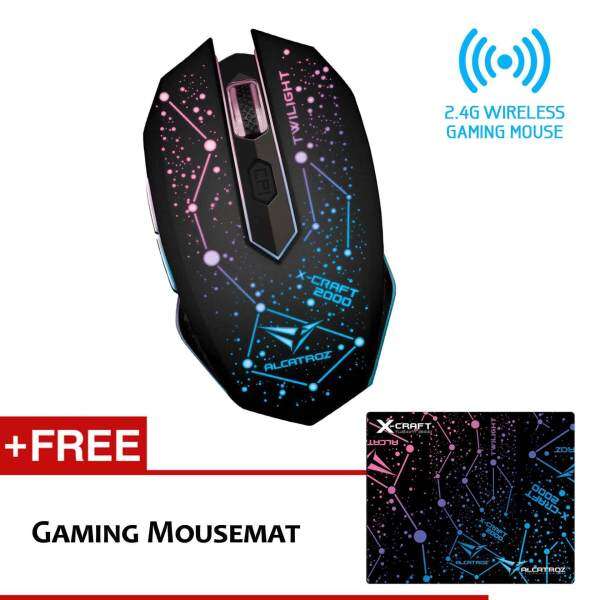 Alcatroz X-Craft Air Twilight 2000 Wireless Gaming Mouse Free Mousemat Malaysia