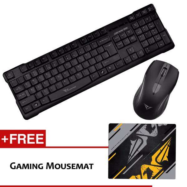 Alcatroz Xplorer Air 1000 Multimedia Wireless Gaming Keyboard Mouse Combo Free Mousemat (Grey) Malaysia