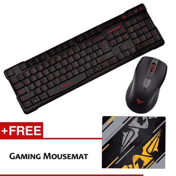 Alcatroz Xplorer Air 1000 Multimedia Wireless Gaming Keyboard Mouse Combo (Red) Malaysia