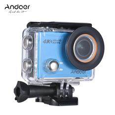 Andoer AN100 4K WiFi Action Sports Camera 30MP 1080P/120fps 2.0" IPS Screen 170� Wide Angle Waterproof 45m Support Gyro G-sensor FPV External Mic with Hard Case