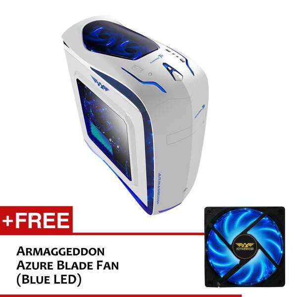 Armaggeddon Elvatron T11 Gaming PC Chassis (White) Free Azure Blade Fan Malaysia