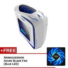 Armaggeddon Elvatron T11 Gaming PC Chassis (White) Free Azure Blade Fan Malaysia