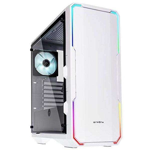 BitFenix Enso White, ATX/mATX/Mini ITX Mid Tower Case - Tempered Glass Window, Alchemy 3.0 Addressable Asus AURA SYNC RGB LED Design with Controller -BFC-ENS-150-WWWGK-RP Malaysia