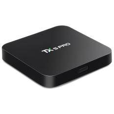 BLACK US PLUG TX5 Pro TV Box H.265 Quad Core Amlogic S905X Android 6.0 2.4G 5.8G Media Player