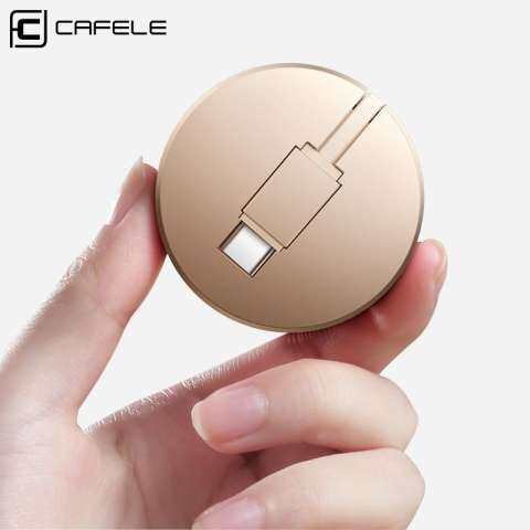 Cafele 1 M Teleskopik USB Kabel Tipe C Portabel Fleksibel Pengisian Data Sinkronisasi Kabel Kabel untuk Samsung Galaksi S8 PLUS catatan 8 Piksel 2 XL Moto Z Z2 LG G5 G6 V30 Huawei Xiaomi OPPO 3
