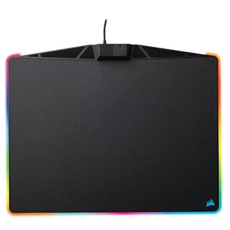 CORSAIR MM800 Polaris RGB Mouse Pad - 15 RGB LED Zones - USB Passthrough - High-Performance Mouse Pad Optimized for Gaming Sensors - intl Singapore