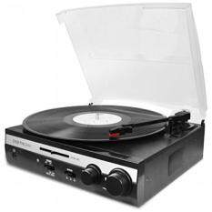 DigitNow!3 Speed Record Player with Stereo Tuning Vintage Turntable Player Variable Pitch Slider Control Adjustable with Built in Stereo Speaker System (Silver, Limited Edition)
