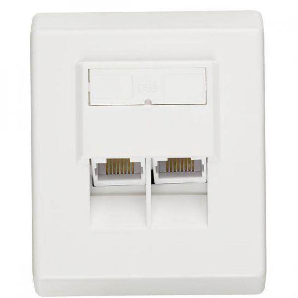 Face Plate Cat 6 Double Port 45degree Malaysia