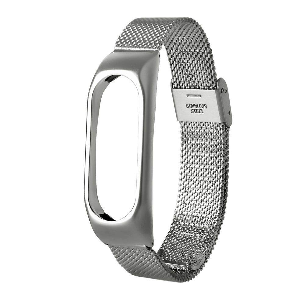 Fashion Lightweight Stainless Steel Smart Wrist Watch Strap For Xiaomi Miband 2 สายรัดข้อมือเพื่อสุขภาพ อุปกรณ์ไอทีสวมใส่ สี : เงิน-385439402 Fashion Lightweight Stainless Steel Smart Wrist Watch Strap For Xiaomi Miband 2 สายรัดข้อมือเพื่อสุขภาพ อุปกรณ์ไอทีสวมใส่