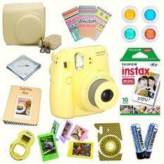 Fujifilm Instax Mini 8 Camera + Fuji INSTAX Instant Film + 14 PC Instax Accessories kit Bundle, Includes; Instax Case + Album + Frames & Stickers + Lens Filters + MORE