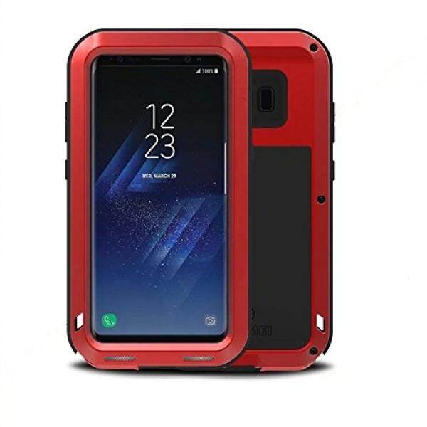 Galaxy S8 Case,LOVE MEI Outdoor Shockproof Dropproof Rainproof Aluminum Metal Bumper Silicone Cover Case for Samsung Galaxy S8(Red) - intl