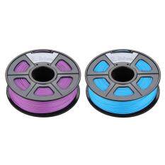 Glow in the Dark Spool of 3D Printer Filament 1Kg/2.2lbs With Tolerances: +/-0.02mm NO Air Bubbles for RepRap MakerBot etc (PLA 1.75MM, Purple/Blue Noctilucent)