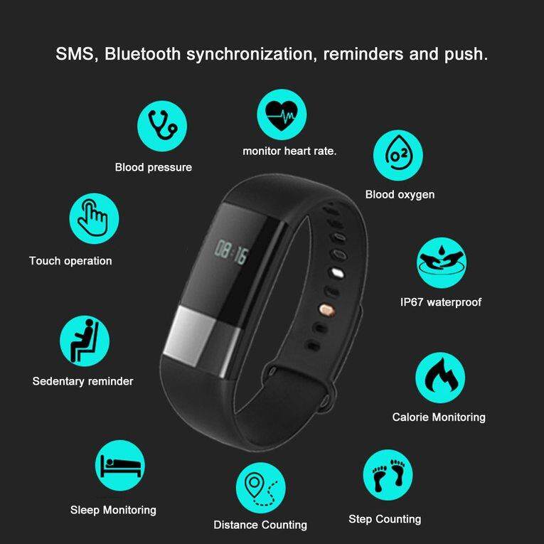 M4 บลูทูธกันน้ำการตรวจสอบการนอนหลับประจำเตือน Smartband