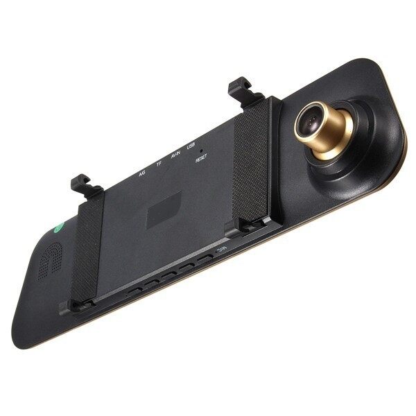 GladMan HD 1080P Dual Lens Car Dash Cam Rearview Mirror Camera Rear Video Recorder DVR