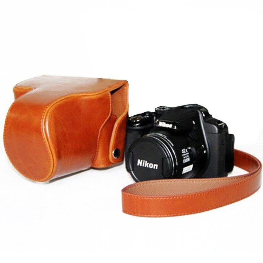 Kualitas Tinggi Pu Kulit Pelindung Penutup Kamera Pertama untuk Nikoncoolpix P520 P510 Kamera dengan Tali-Internasional