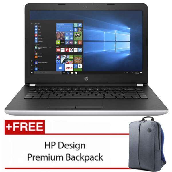 HP Laptop 14-Bs538TU 14 Silver (N3060, 4GB, 500GB, Intel, W10H) Malaysia