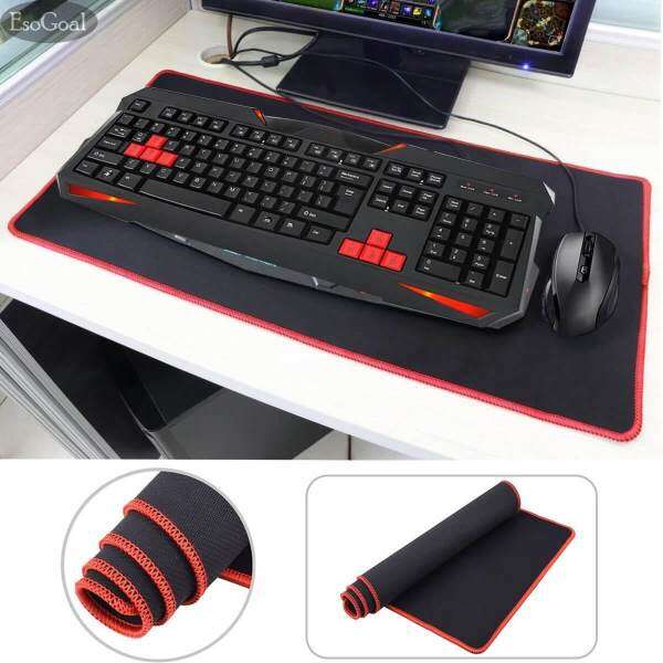 JvGood Large Gaming Mouse and Game Keyboard Pad, Extended Non-Slip Big Waterproof Rubber Base Mat(30cm×60cm, Black) Malaysia
