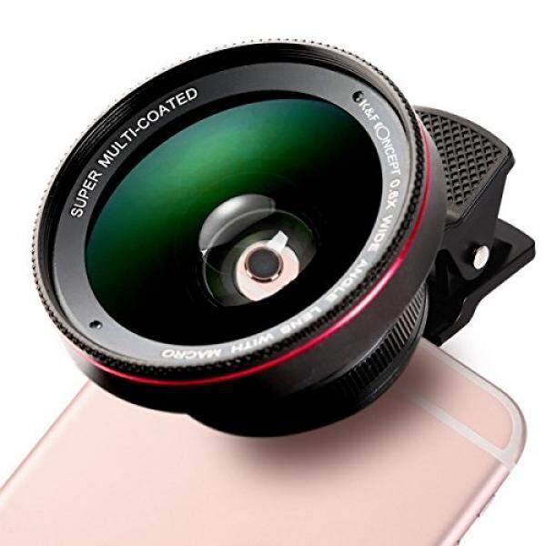 K & F Concept 2 Dalam 1 Profesional HD Milosos, 0.6X Super Lebar Sudut Lensa, 12.5X Macro Lensa, klip-On Ponsel Lensa untuk iPhone 7/7 Plus/6 S/6 S Plus/6/ 5, samsung-Internasional