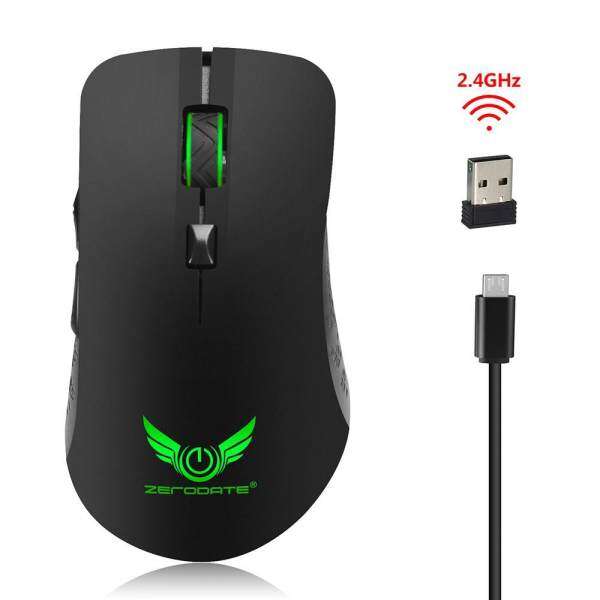 Kobwa Wireless Gaming Mouse,Ergonomic Game Computer Mice With 6 Buttons 7 Changing Color For PC Computer Laptop Gaming Players Malaysia