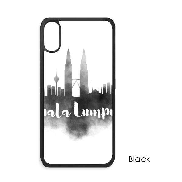 Kuala Lumpur Malaysia Landmark Tinta Kota iPhone X Case S Iphone Case Apple iPhone Sarung Telepon Case Hadiah-Internasional
