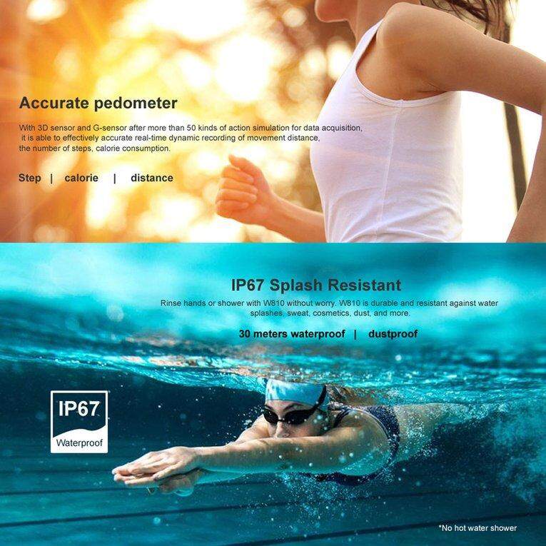 LEMFO W810 Smart Watch Wristband Heart Rate Sleep Monitor Waterproof Pedometer LEMFO W810 Smart Watch Wristband Heart Rate Sleep Monitor Waterproof Pedometer