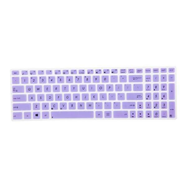 Leze-Ultra Tipis Keyboard Kulit Sarung untuk ASUS UX501 K501UX F554LA F555LA F555UA F556UA R556LA X540SA X552 X555DA GL502VY GL502VS GL702VM GL702VS GL552VW GL752VW GL552JX Q504UA Q534UX Q524UQ-Ungu-Internasional