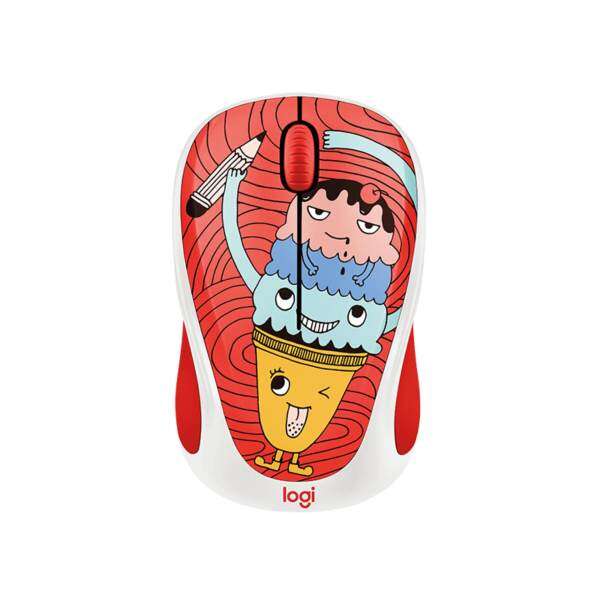 LOGITECH DOODLE COLLECTION M238 WIRELESS MOUSE -TRIPLE SCOOP FREE:15 STICKER INSIDE Malaysia