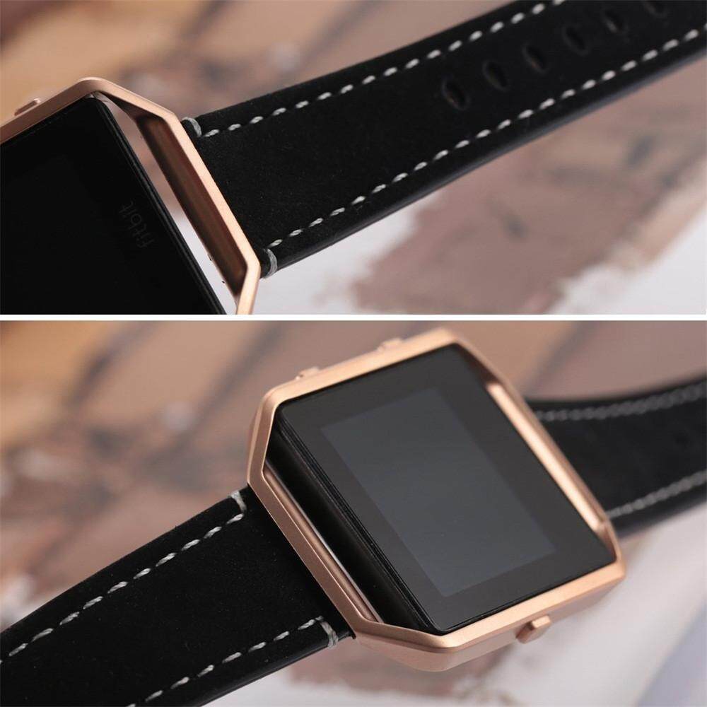 Luxury Leather Watch Band Wrist strap+Metal Frame For Fitbit Blaze Smart Watch Luxury Leather Watch Band Wrist strap+Metal Frame For Fitbit Blaze Smart Watch