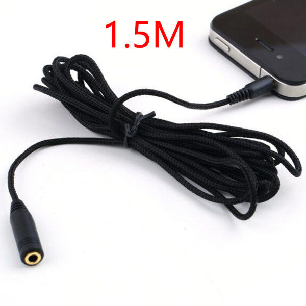 Marsnaska 1.5/3/5mm Male to Female Earphone Headphone Stereo Audio Extension Cable Cord for Computer Malaysia