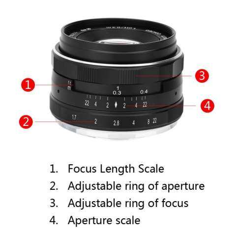 Meike 35mm F/1.7 Fixed Manual Focus Multi-coated Camera Lens for Nikon Mirrorless Cameras 7