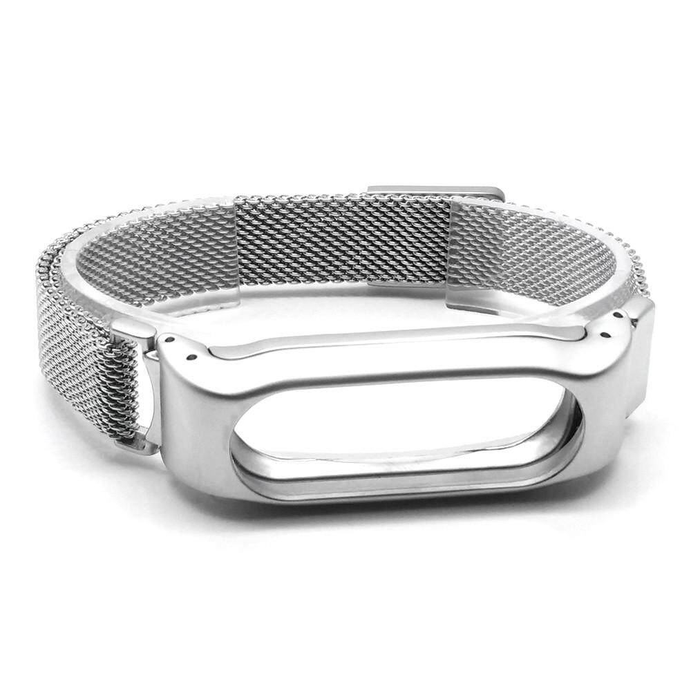 Milanese Magnetic Loop Stainless Steel Strap Bracelet For Xiaomi Miband 2 BK สายรัดข้อมือเพื่อสุขภาพ อุปกรณ์ไอทีสวมใส่ สี : เงิน-385456475 Milanese Magnetic Loop Stainless Steel Strap Bracelet For Xiaomi Miband 2 BK สายรัดข้อมือเพื่อสุขภาพ อุปกรณ์ไอทีสวมใส่