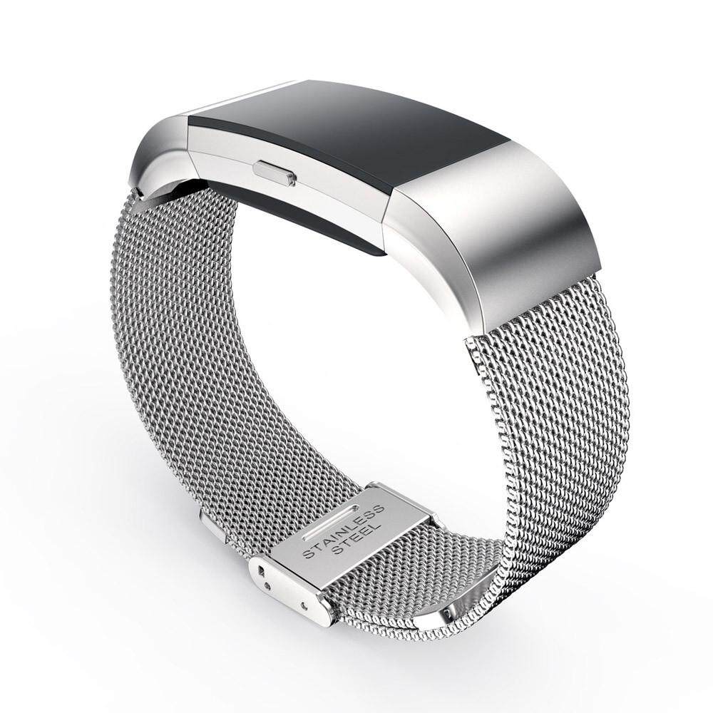 Milanese Stainless Steel Watch Band Strap Bracelet For Fitbit Charge 2 BK สายรัดข้อมือเพื่อสุขภาพ อุปกรณ์ไอทีสวมใส่ สี : เงิน-402630947 Milanese Stainless Steel Watch Band Strap Bracelet For Fitbit Charge 2 BK สายรัดข้อมือเพื่อสุขภาพ อุปกรณ์ไอทีสวมใส่