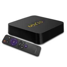 (FREE Shipping Fee)MX10 Smart Android 8.1 TV Bo x RK3328 4K VP9 H.265 HDR10 USB3.0 4GB / 32GB DLNA Miracast Airplay WiFi LAN HD Media Player US Plug
