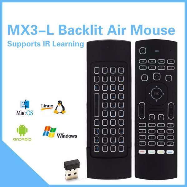 MX3-L air mouse supports IR Learning with Backlit Malaysia
