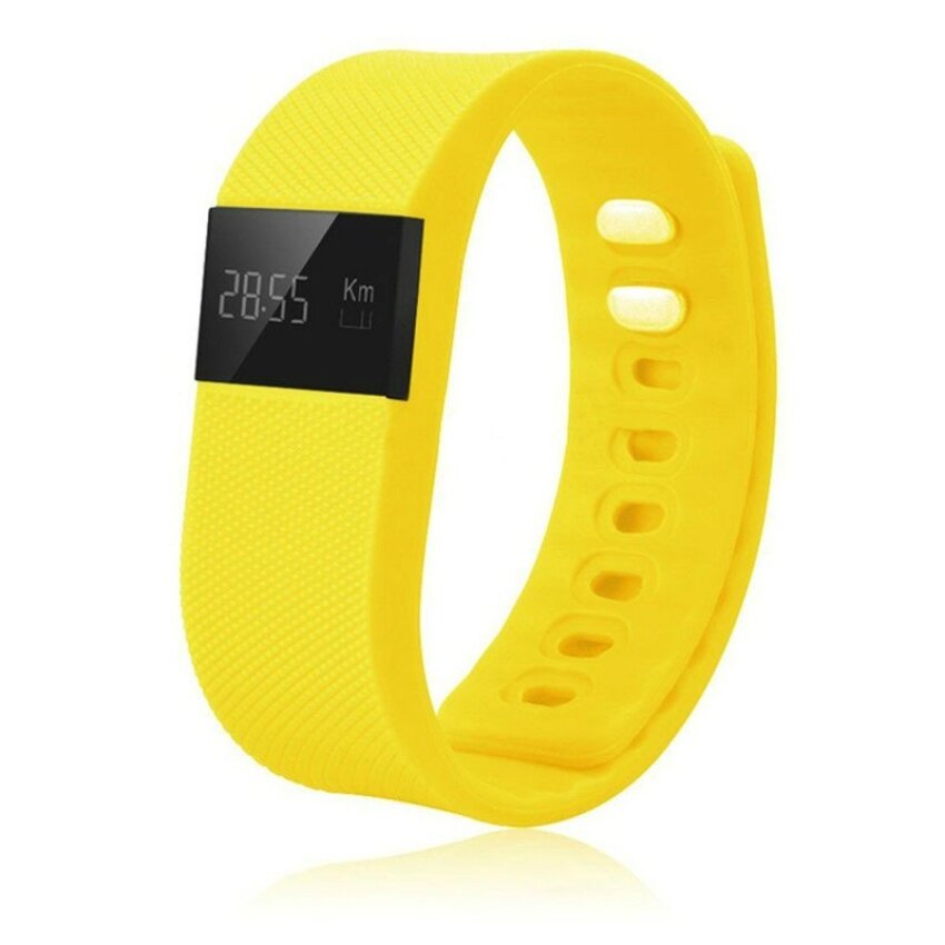 ใหม่ล่าสุด TW64 ฟิตเนสบลูทูธเครื่องติดตามสายรัดข้อมืออัจฉริยะ BraceletSmart สายรัดข้อมือ Pedometer สำหรับ iPhone IOS Android PK FitbitYellow
