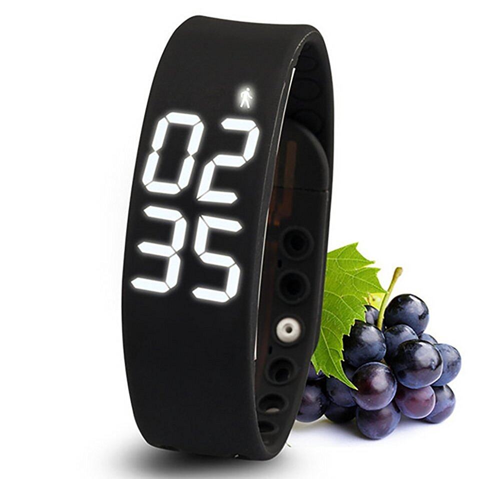 Pedometer ลู่วิ่งอเนกประสงค์กำไลข้อมืออัจฉริยะสร้อยข้อมือกีฬา (สีดำ) Pedometer ลู่วิ่งอเนกประสงค์กำไลข้อมืออัจฉริยะสร้อยข้อมือกีฬา (สีดำ)