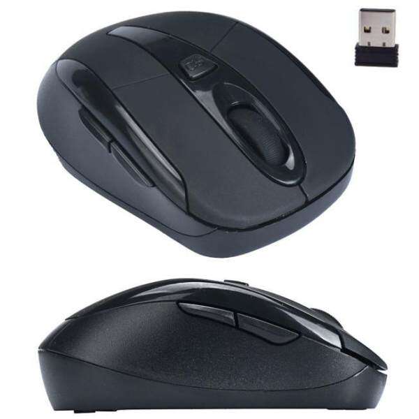 Portable 2.4G Wireless Optical Mouse Mice For Computer PC Laptop Black Malaysia