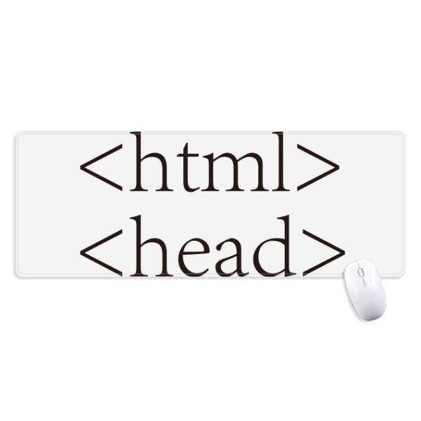 Programmer Program Pernyataan HTML Non-slip Alas Mouse Besar Diperpanjang Permainan Kantor Titched Tepi Computer Alas Hadiah-Internasional