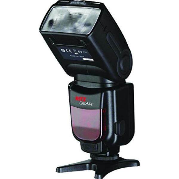 Ritz Gear™GN60 TTL Nirkabel Auto Power Zoom Bounce & Lampu Kilat Putar dengan Layar LCD untuk Yang Canon Digital Kamera SLR-Intl