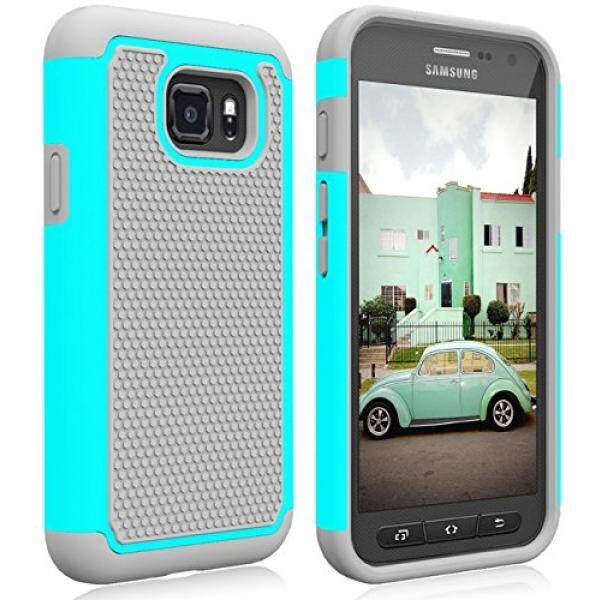 Samsung Galaxy S7 Active Case, S7 Active Heavy Duty Case, Zectoo Shock Absorbing Hybrid Impact Defender Rugged Protective Hard Case Cover For Samsung Galaxy S VII Active AT&T SM-G890 G891 - Turquoise - intl