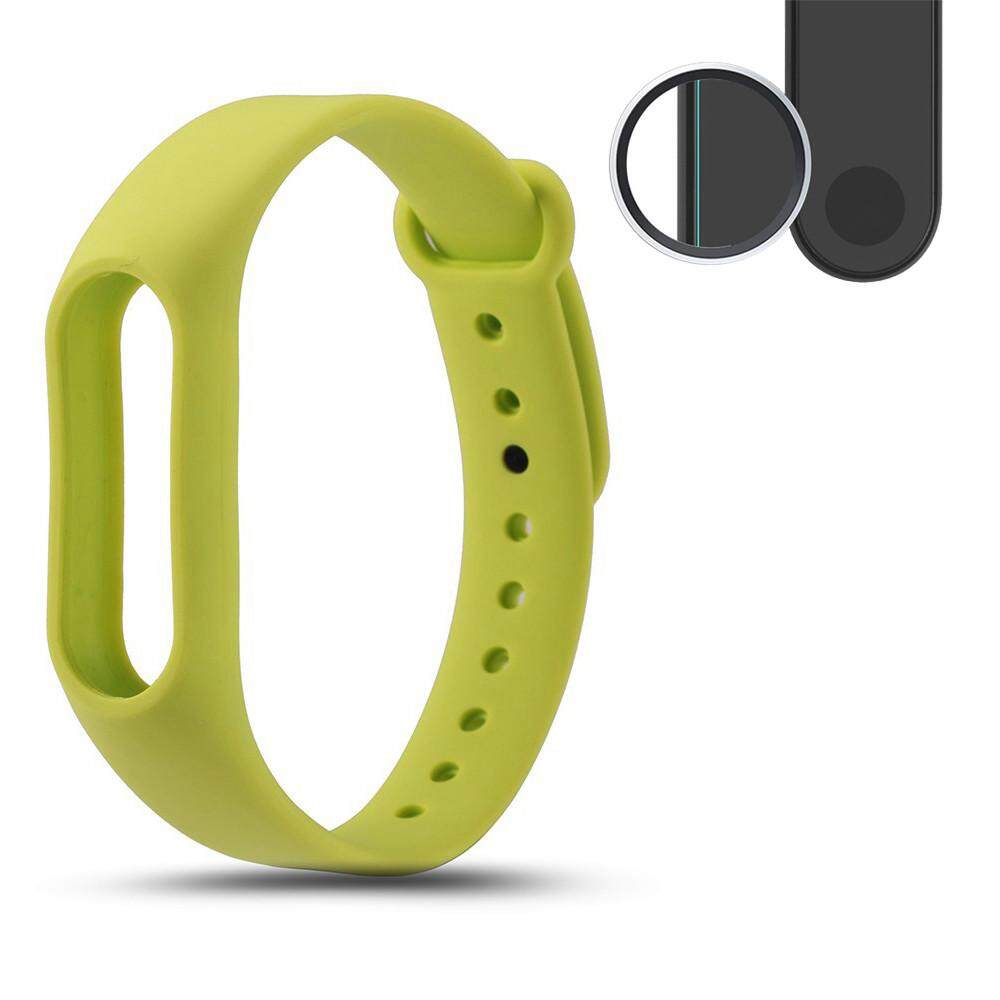 Silicon Wrist Strap WristBand & 2PCS 0.1mm HD Protective Film For Xiaomi Miband2 สายรัดข้อมือเพื่อสุขภาพ อุปกรณ์ไอทีสวมใส่ สี : สีเขียวอ่อน-385446158 Silicon Wrist Strap WristBand & 2PCS 0.1mm HD Protective Film For Xiaomi Miband2 สายรัดข้อมือเพื่อสุขภาพ อุปกรณ์ไอทีสวมใส่