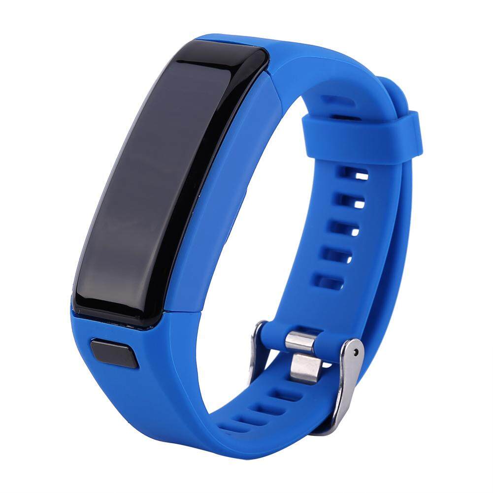 สมาร์ทนาฬิกากีฬาบลูทูธสายรัดข้อมือสร้อยข้อมือกีฬาเพื่อสุขภาพ Pedometer BLUE