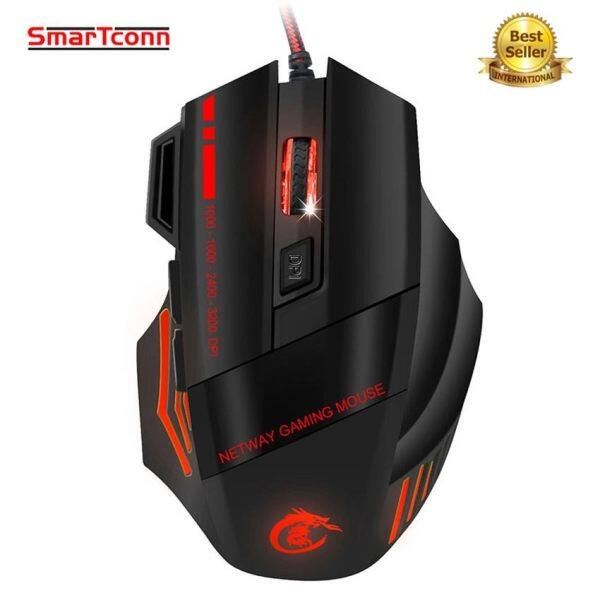 SmarTconn Gaming Mouse Ajustable 3200DPI 7Buttons Optical USB Game Mouse Colorful Breathing Variable Lights Mouse Malaysia