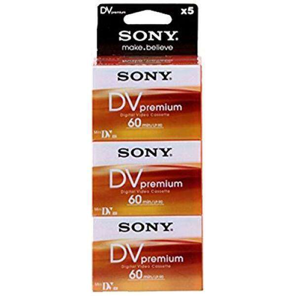 Sony 5DVM60PRR Premium Digital Video Cassette Brick (5-Pack)