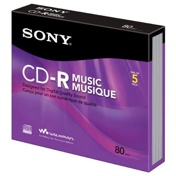 Sony CD-R Music Slim Jewel (5 Pack)